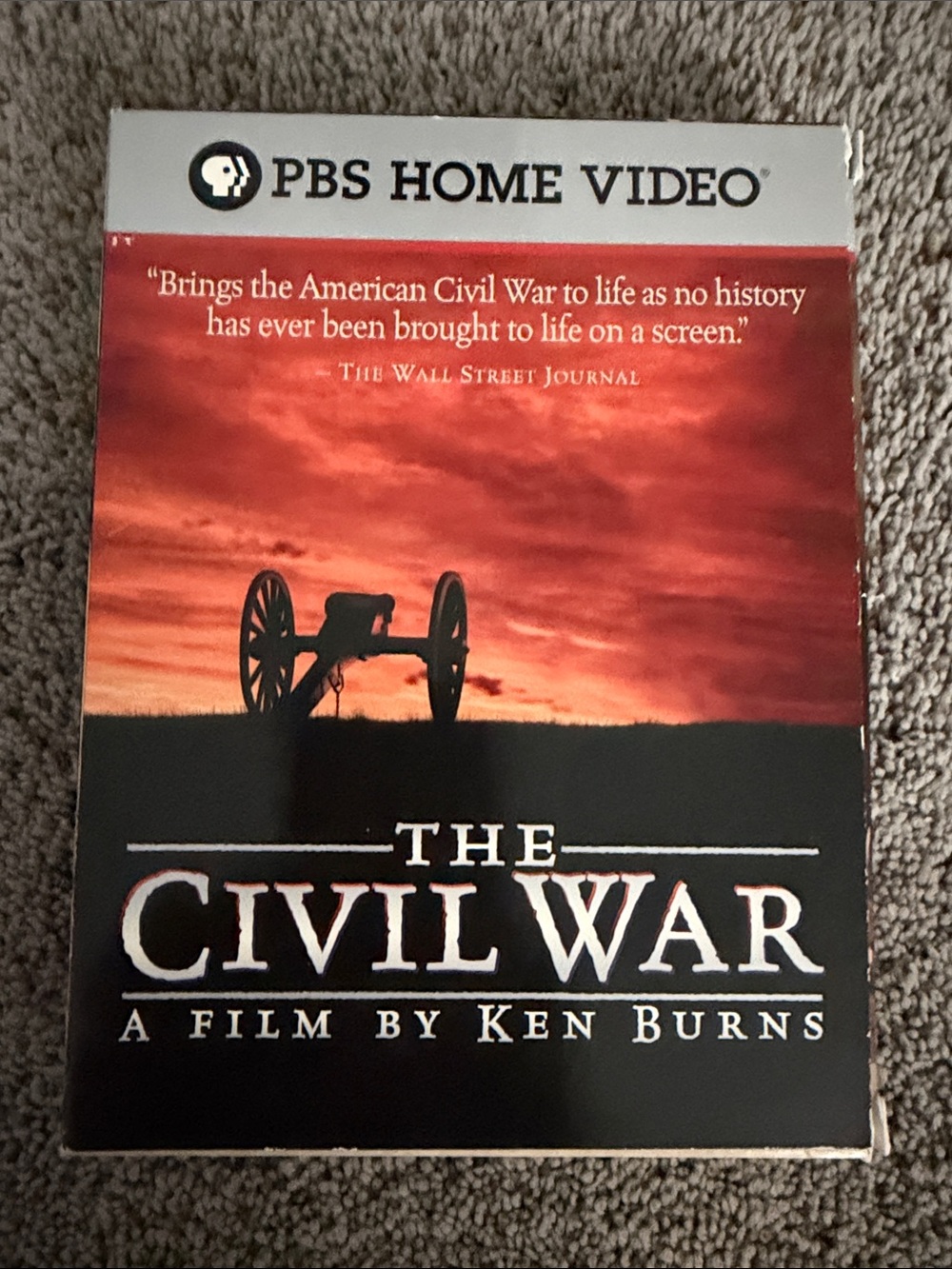 PBS Home Video - The Civil War VHS Cover (Red & Black)